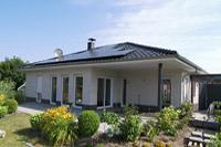 Massivhaus Bungalow in Westerkappeln (Steinfurt), Verblendbau, barrierefrei, ebenerdig, Fernwrme, PV-Anlage, Kamin